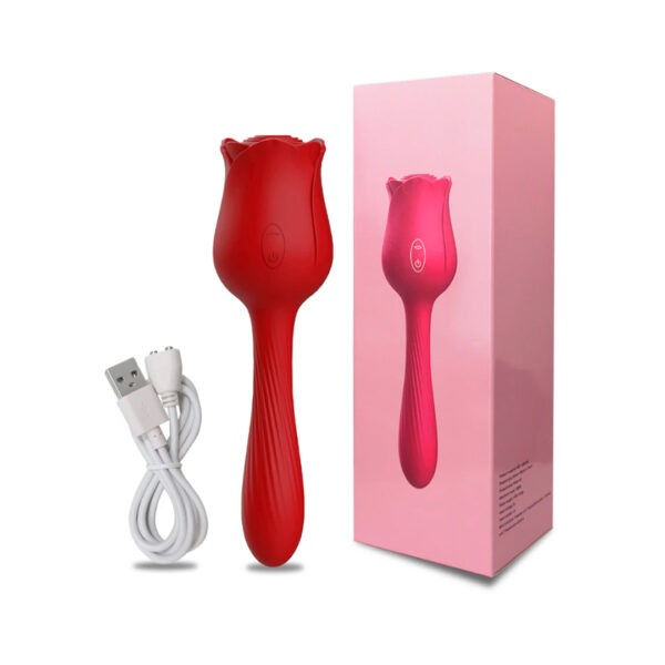 Vibrador succionador Rosa  ZK036 - Imagen 5