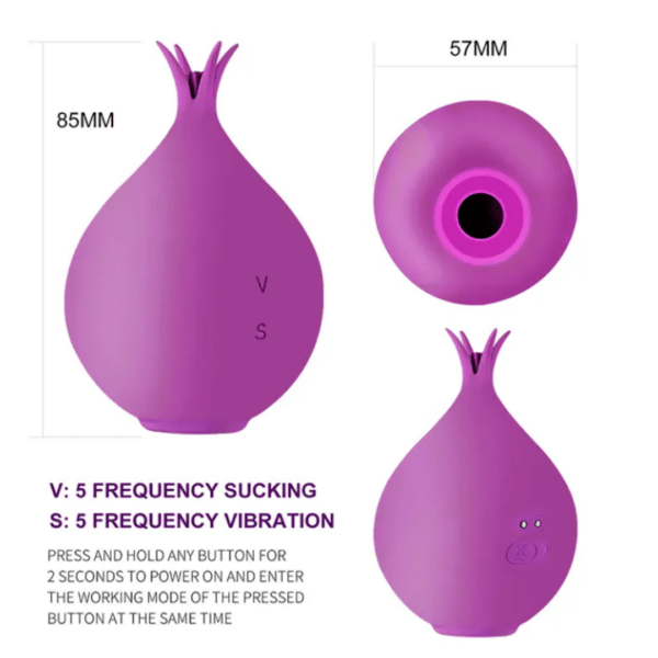 Vibrador y succionador Granate MF1033 - Imagen 3