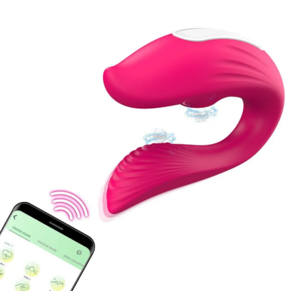 Vibrador y succionador a control APP MF1031 - Imagen 3