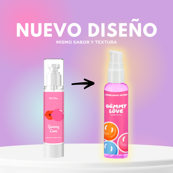 Lubricante Efecto calor sabor Chicle 60ml Bad Habits - Imagen 4