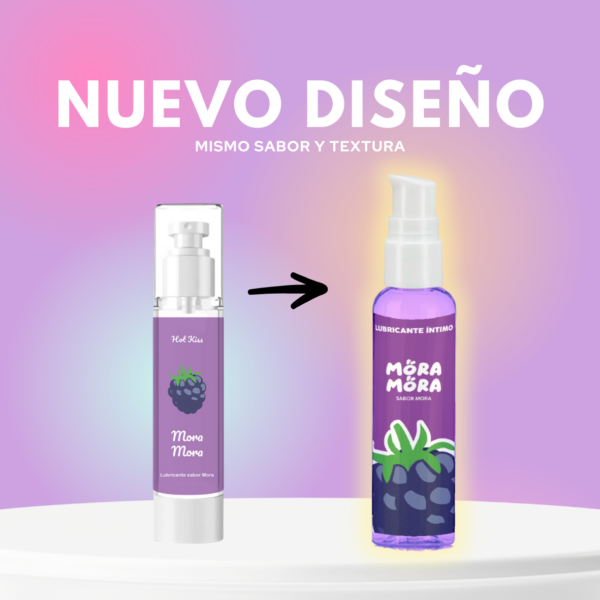 Lubricante Efecto calor sabor mora 60ml Bad Habits - Imagen 4