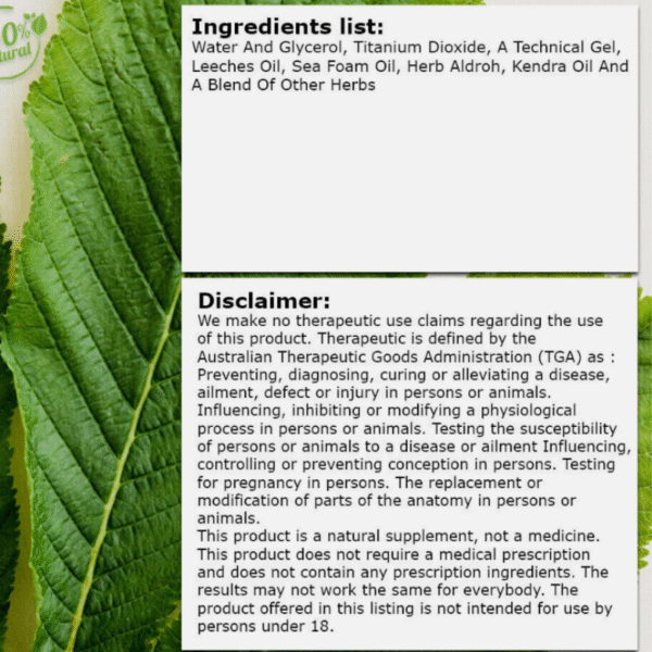 Aceite Potenciador de Sanguijuela Lumbrica 30ml - Imagen 4