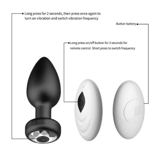 Plug anal vibrador con Control LabZ - Imagen 4