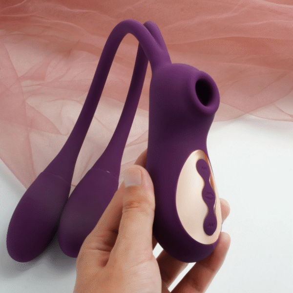Succionador y vibrador doble BunnyDuo AVB319PU - Imagen 5