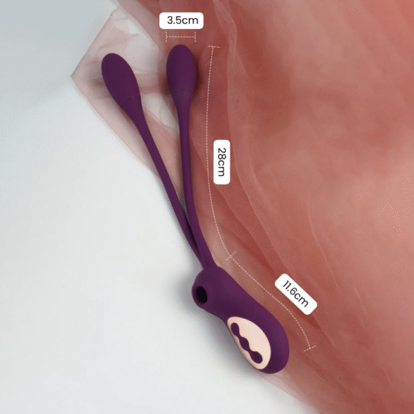 Succionador y vibrador doble BunnyDuo AVB319PU - Imagen 11