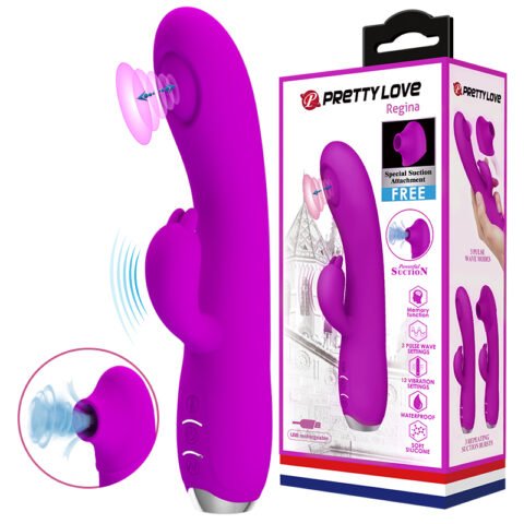 Vibrador doble con pulsación Regina PRETTYLOVE BI-014727