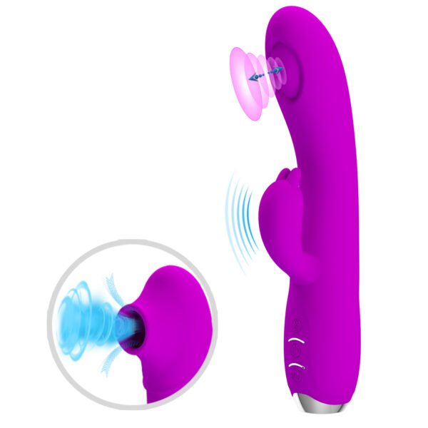Vibrador doble con pulsación Regina PRETTYLOVE BI-014727 - Imagen 3