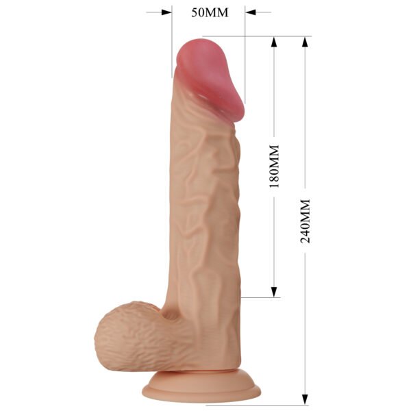 Dildo realista Buraq BAILE BW-008104NR - Imagen 7