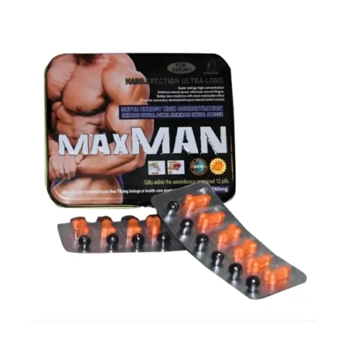 Potenciador Sexual Y Estimulante Masculino Maxman 24 Capsulas
