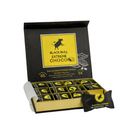 Chocolate Afrodisiaco BLACK BULL EXTREME 12 uds