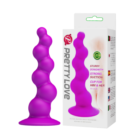 Plug anal con ventosa PRETTYLOVE BI-014158