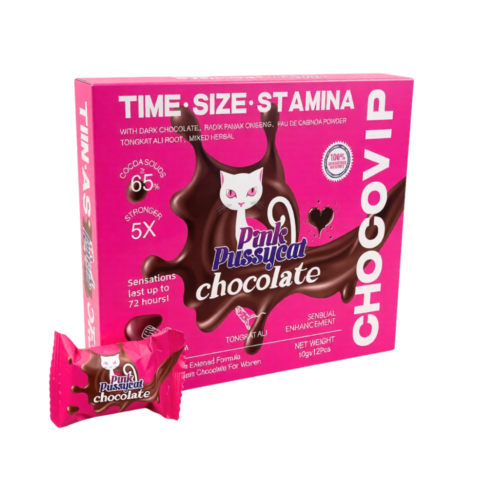 Caja PinkPussycat Choco Afrodisíaco 10gr * 12uds