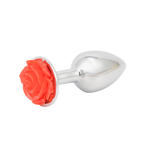 Plug metálico con joya Rosa Talla S JX-A20S