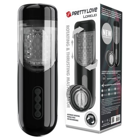 Masturbador masculino Automatico con Voz y Rotación BM-00900T57
